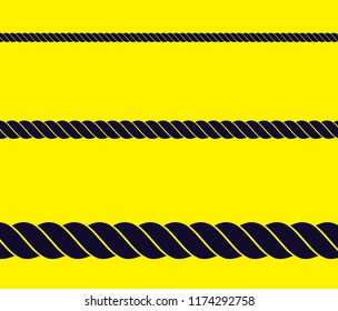 silhouette rope illustration