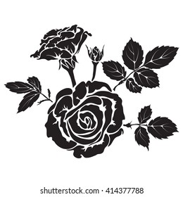 1,042 English rose silhouette Images, Stock Photos & Vectors | Shutterstock
