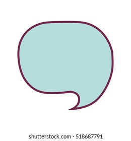 silhouette rounded callout background blue model one