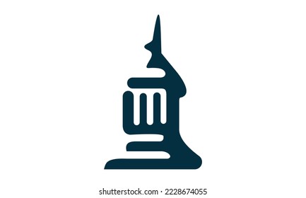 silhouette of royal tower logo