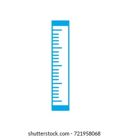 silhouette ruler school tool object design