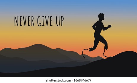 569 Running never give up Images, Stock Photos & Vectors | Shutterstock