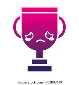 silhouette sad and cute cup prize kawaii