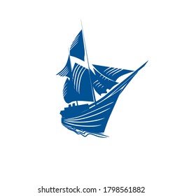 silhouette of sailing phinisi ship