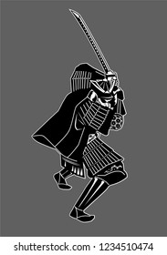 silhouette of samurai