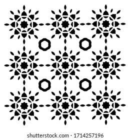 Silhouette scandinavian background texture pattern vector isolated on white background