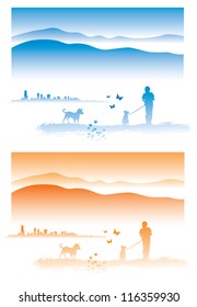 silhouette scene