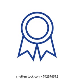silhouette school medal symbol to intelligent student