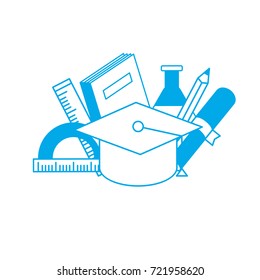 silhouette school tool elements to education study
