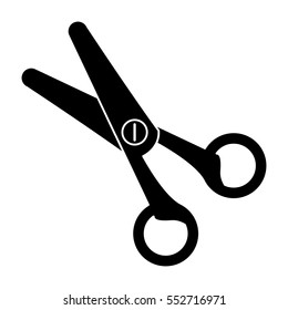 silhouette scissors cut tool element office