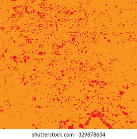 silhouette of scratches on a orange background