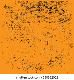 silhouette of scratches on a orange background