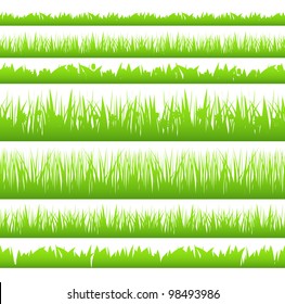 Silhouette of seamless grass, vector eps10 illustration