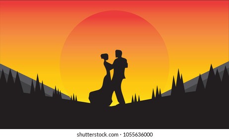  silhouette shadow Couple Under The Sun