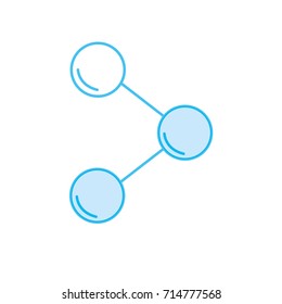 silhouette share technology icon to communication information