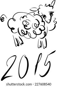 Silhouette of sheep