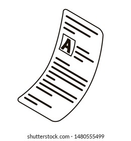 silhouette of sheets of paper in white background