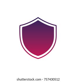 silhouette shield security protection web symbol