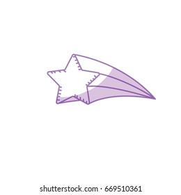 silhouette shiny star art design icon