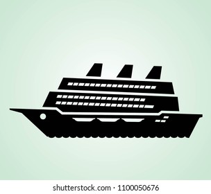 silhouette ship icon