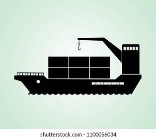 silhouette ship icon