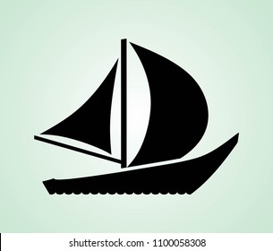 silhouette ship icon