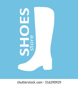 silhouette of shoes. shoes icon