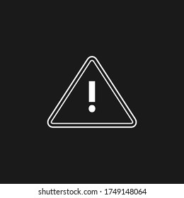 Silhouette sign icon vector isolated on black background