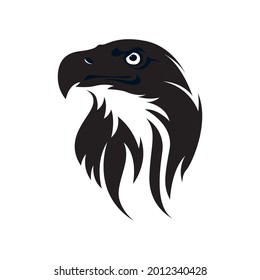 silhouette A simple eagle, suitable for business symbols or logos