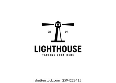 silhouette simple  lighthouse icon logo business vector design inspiration with modern, minimalist and elegant styles