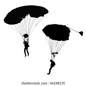 Silhouettes Skydiving Images, Stock Photos & Vectors | Shutterstock