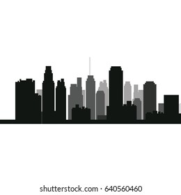 silhouette skyscraper building urban skyline