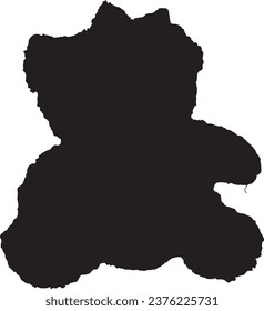una silueta de una pequeña muñeca de peluche.