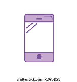 silhouette smartphone technology to call and talk the people