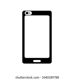 silhouette smartphone technology communication to call and talk