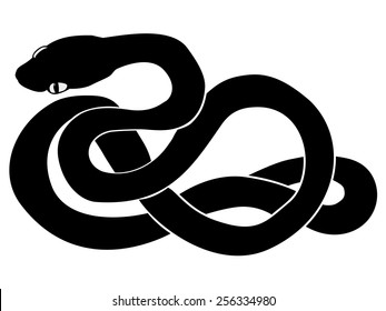 silhouette of snake