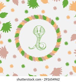 silhouette of a snake pattern