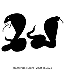 silhouette snake , silhouette of wild snake