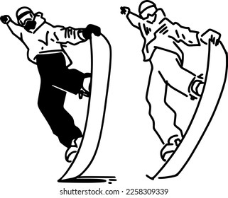 silhouette of a snowboarder making a jump trick