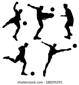サッカー シルエット シュート の画像 写真素材 ベクター画像 Shutterstock