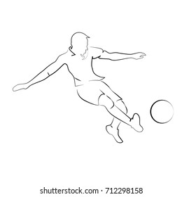 
silhouette soccer player