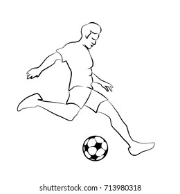 silhouette soccer player