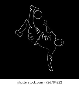 silhouette soccer player