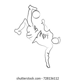 silhouette soccer player