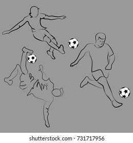 
silhouette soccer player