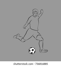 
silhouette soccer player