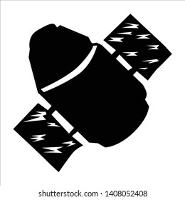 silhouette of spaceship, space research motive