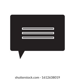 silhouette of speech bubble communication isolated icon vector illustration design