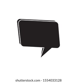silhouette of speech bubble isolated icon vector illustration design