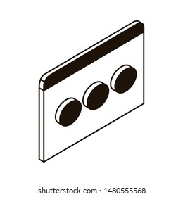 silhouette of speech bubble of online chatting on white background